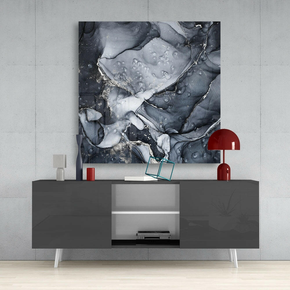 Abstract Glass Wall Art