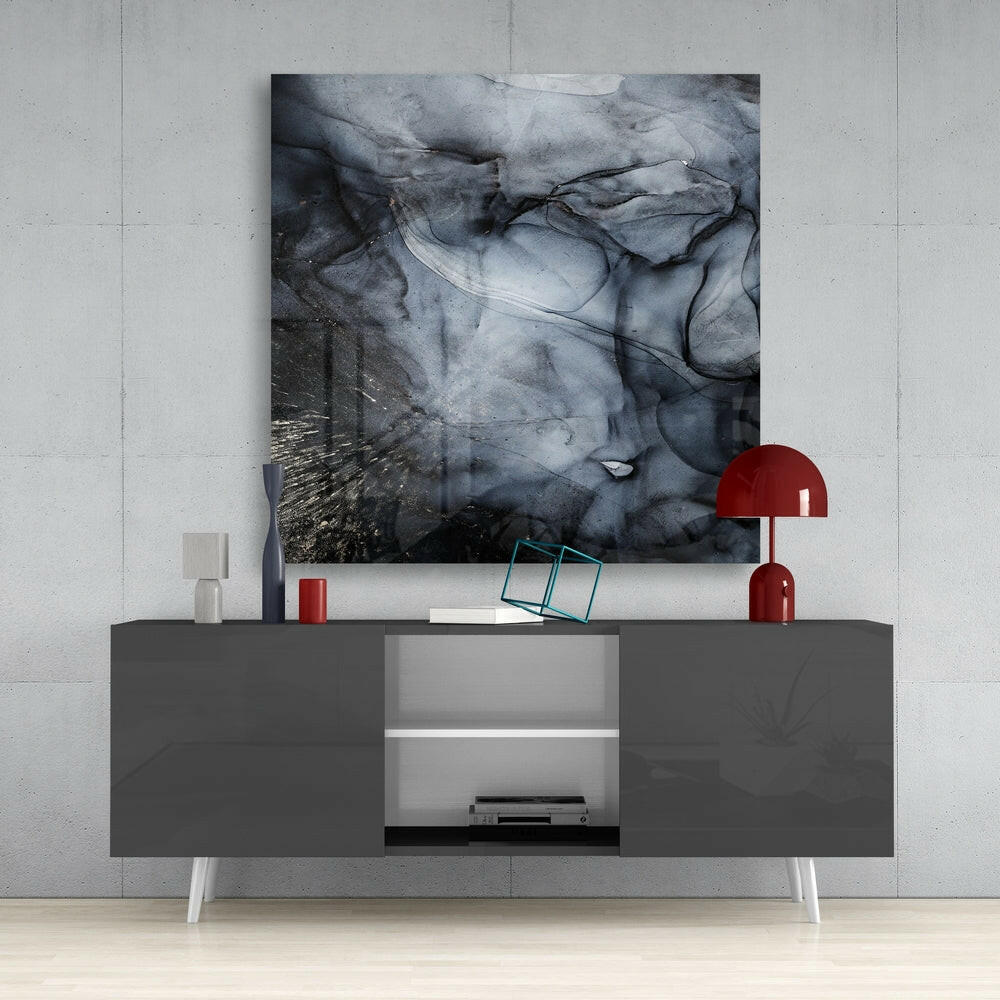 Abstract Glass Wall Art