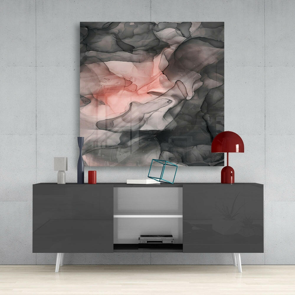 Abstract Glass Wall Art
