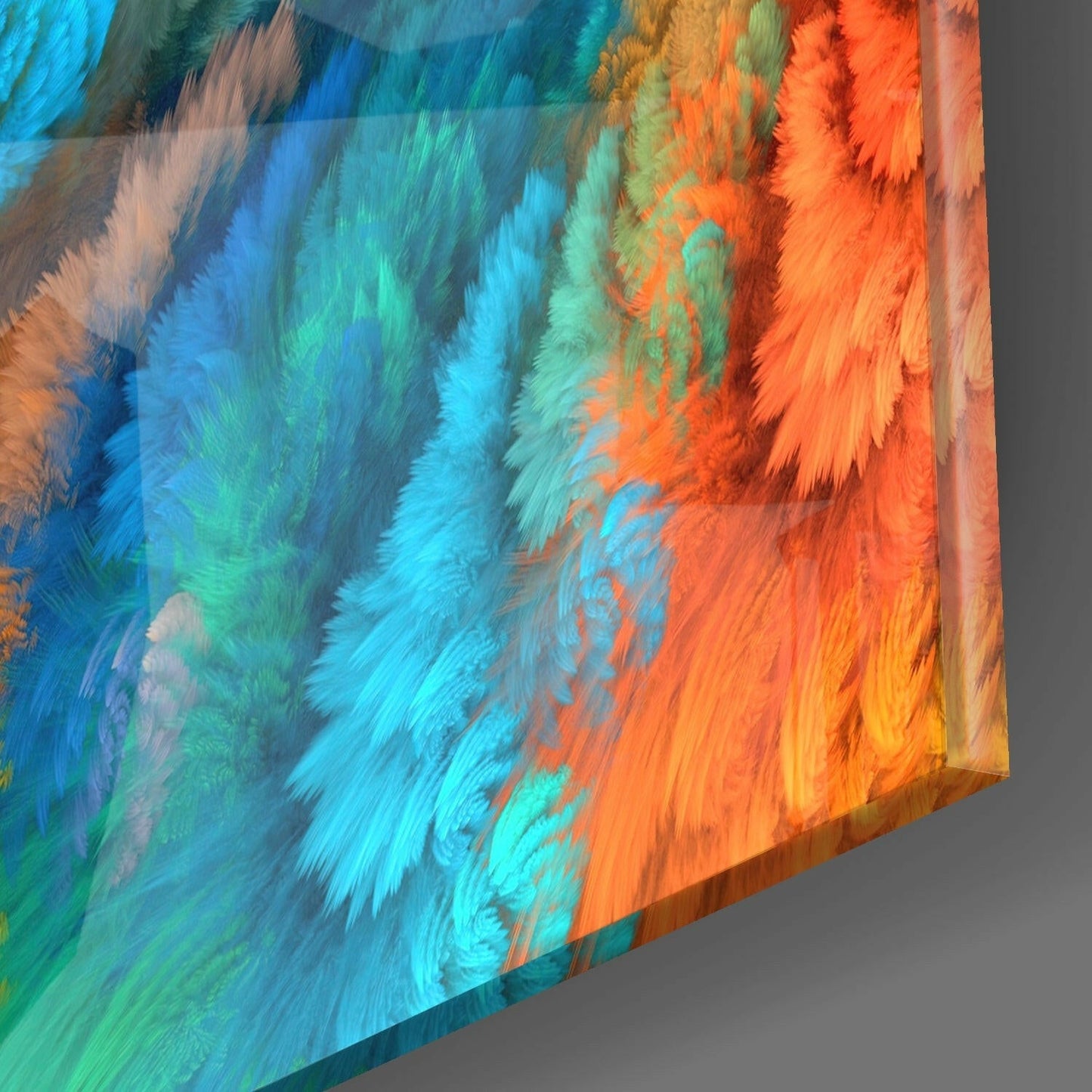 Color Explosion Glass Wall Art