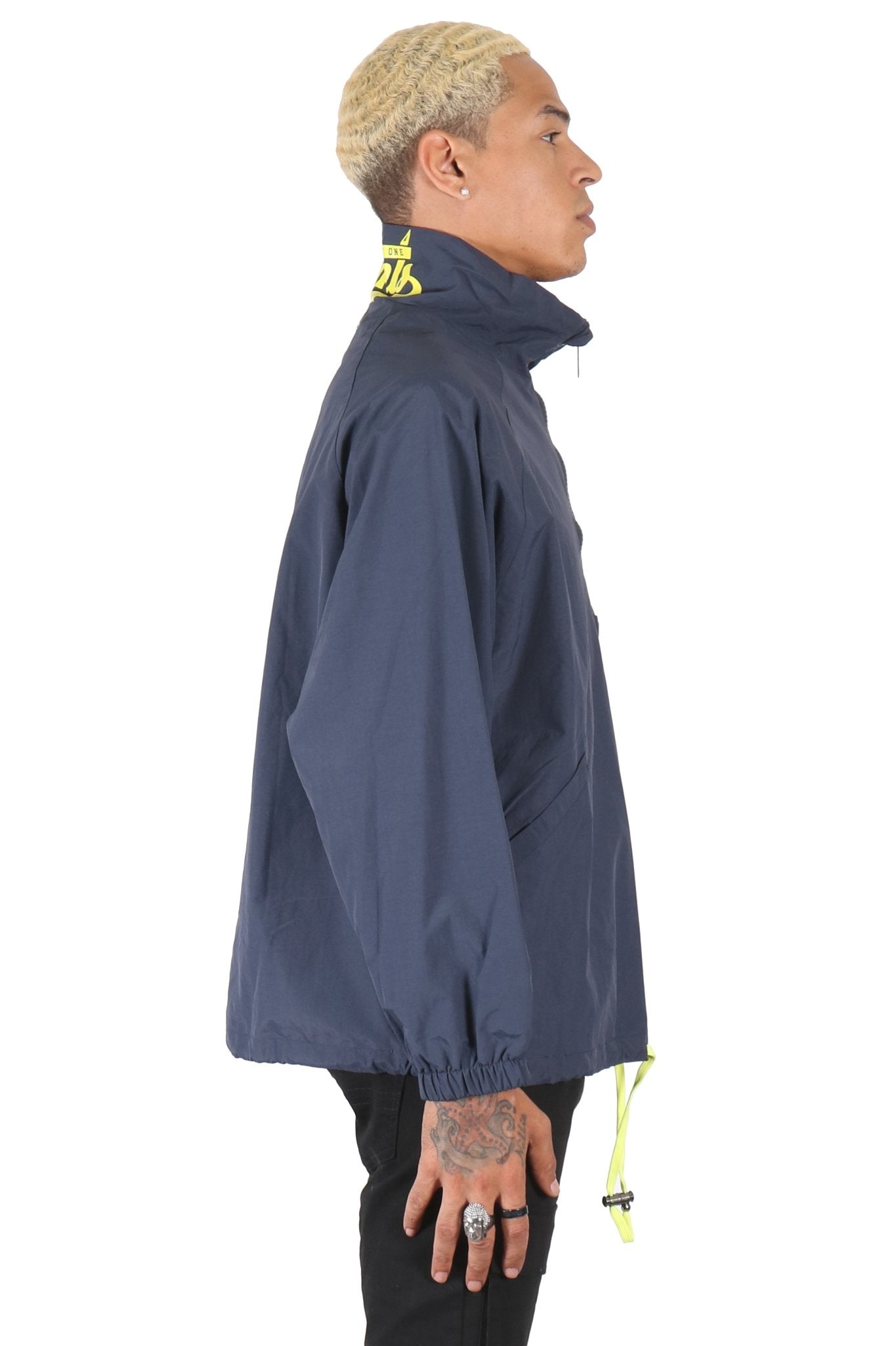 STEEL Men's premium crispy nylon long sleeve half zip pullover jacket - Concordia Style Boutique