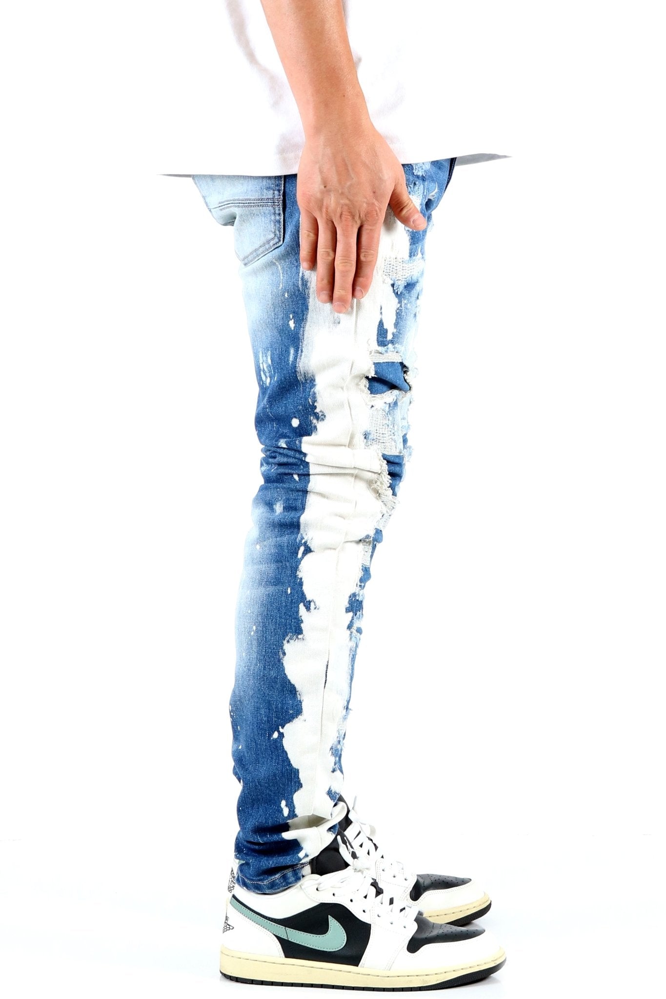 SAVAGE Men's Premium Heavy Washed Skinny Denim Pants - Concordia Style Boutique