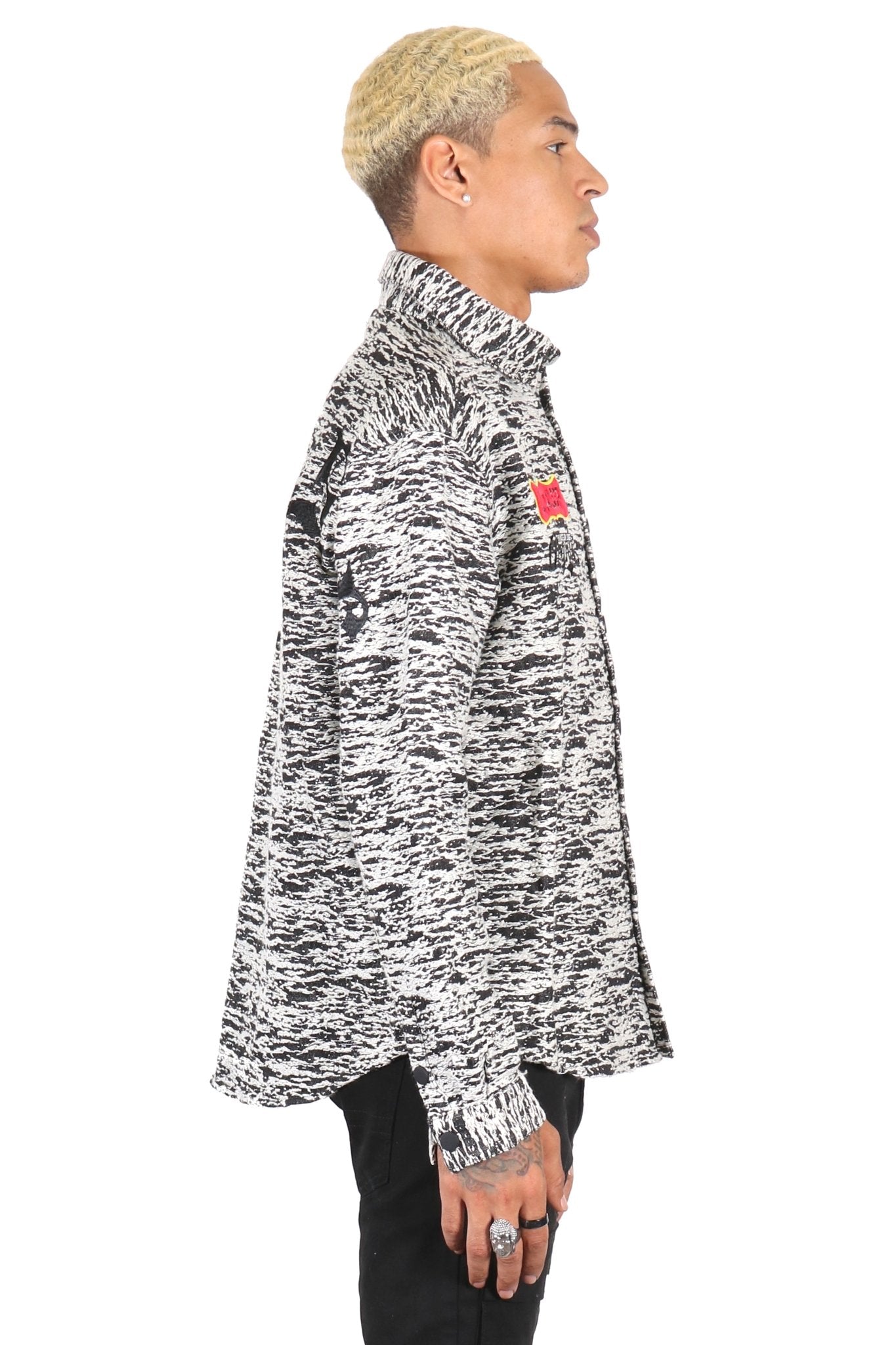 KIRK Men's mixed jacquard texture shirt - Concordia Style Boutique