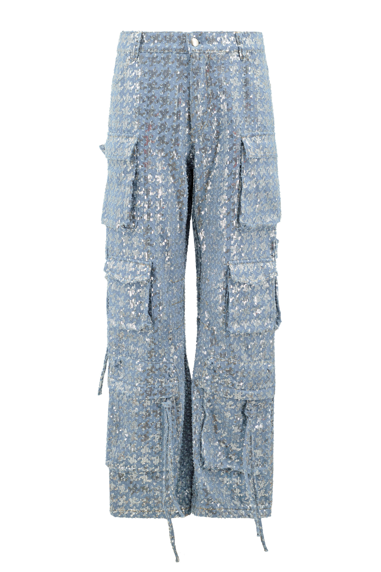 Kelly Cargo Sequin Denim Pants