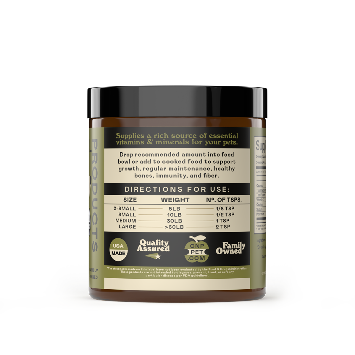 Organic Kelp Powder Supplement for Dogs & Cats