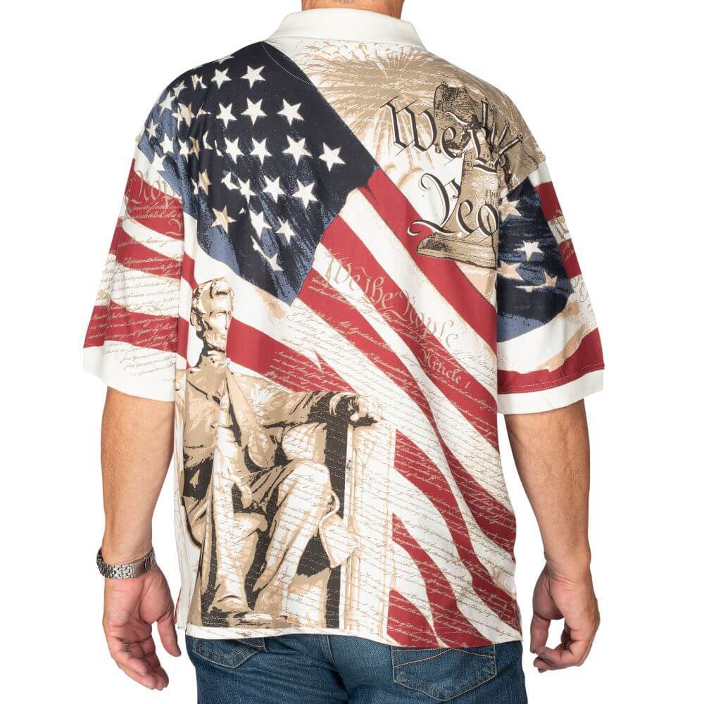 Men's Abraham Lincoln 100 % Cotton Polo Shirt - Concordia Style Boutique