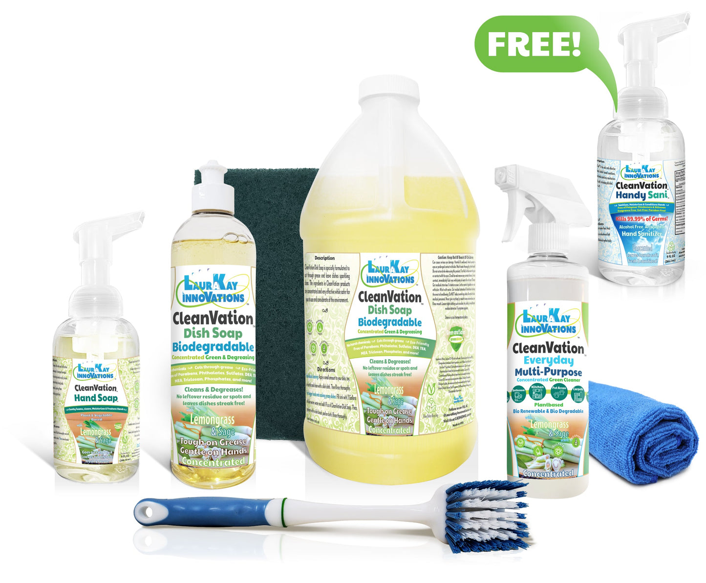 Laura's Lemongrass and Sage Bundle - With FREE HandySani!