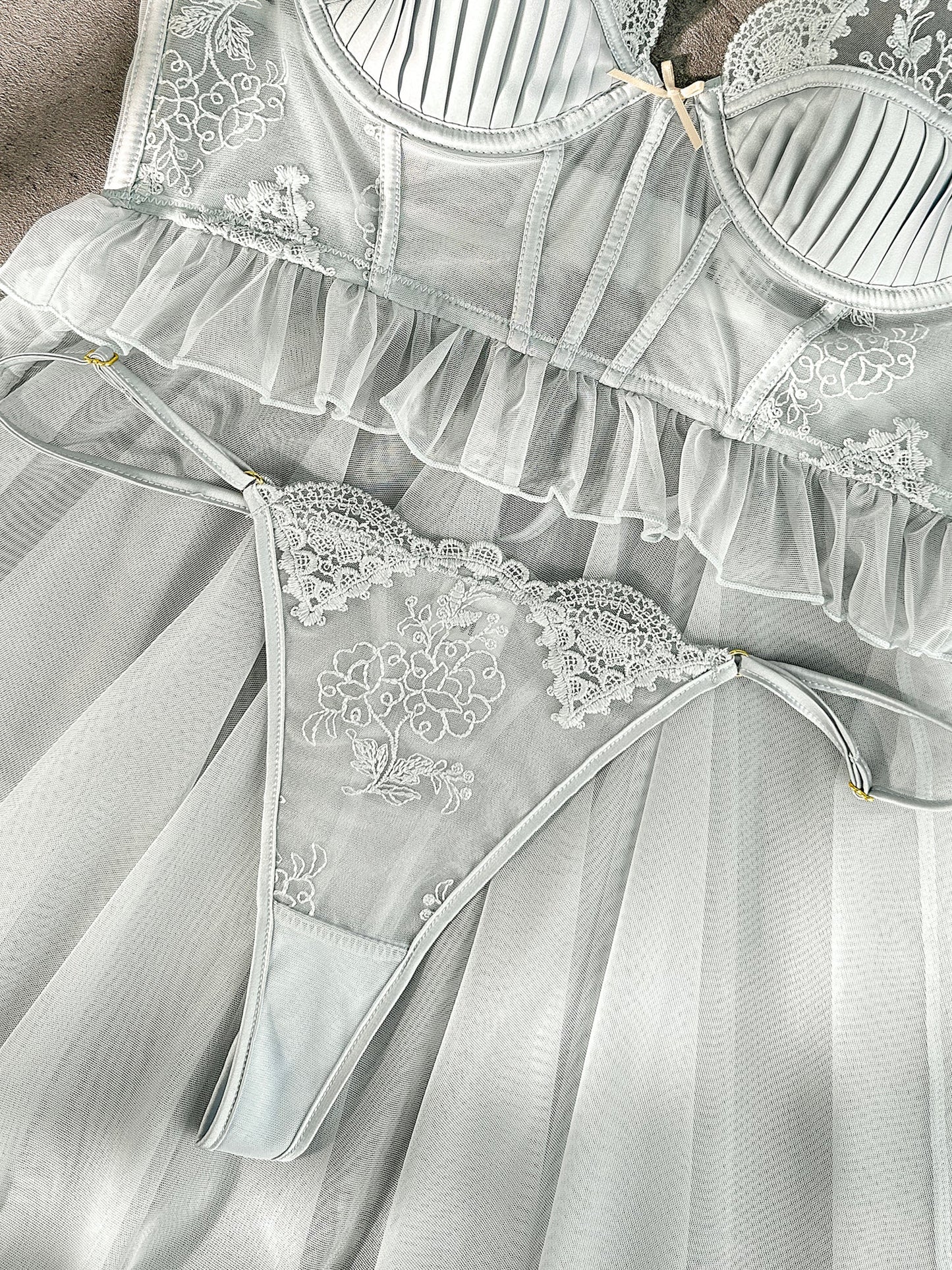 Elegant Embroidered Lace Slip Dress - Concordia Style Boutique
