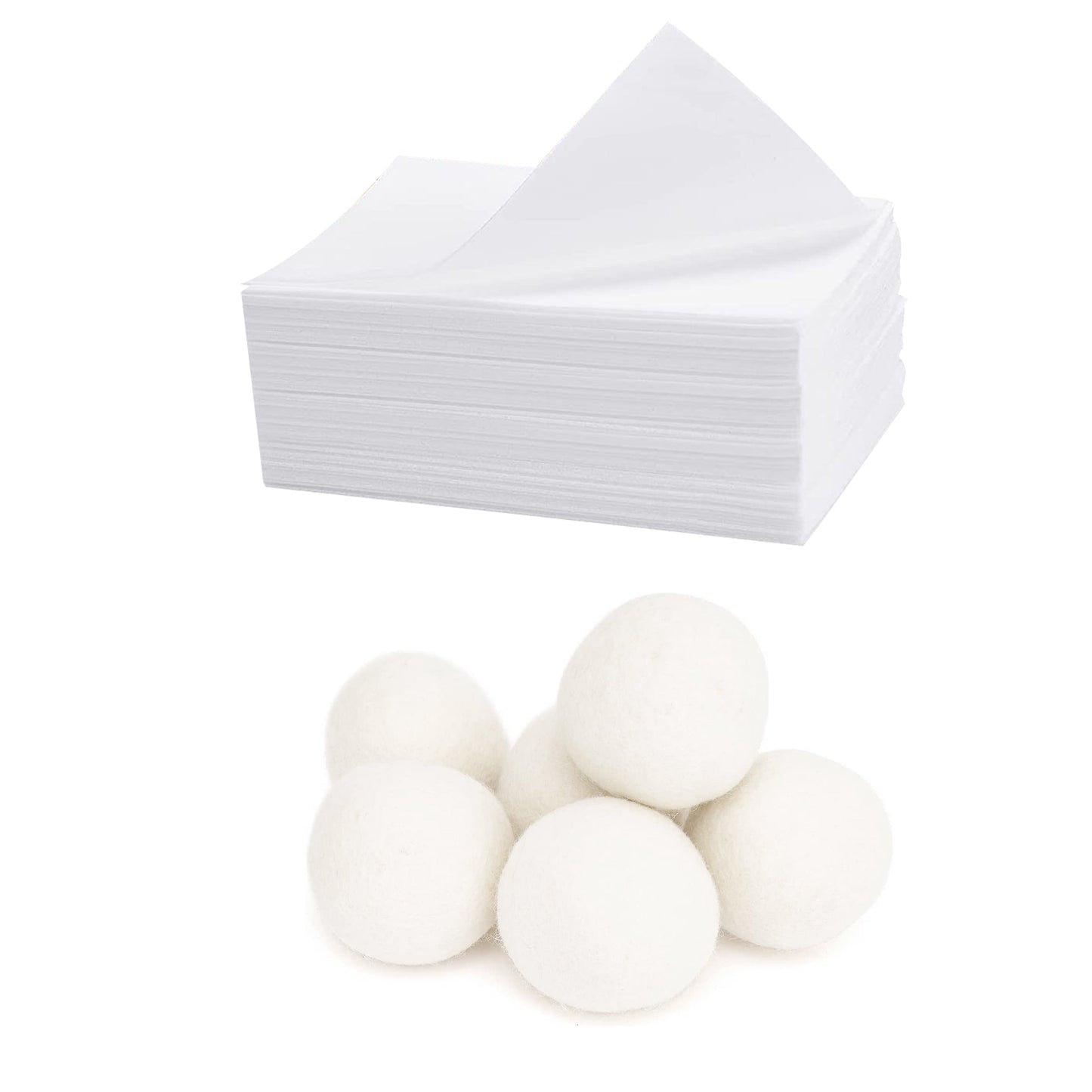 Laundry Care Essentials Bundle: 100 Detergent Sheets + 6 Wool Dryer Balls Pack - Concordia Style Boutique