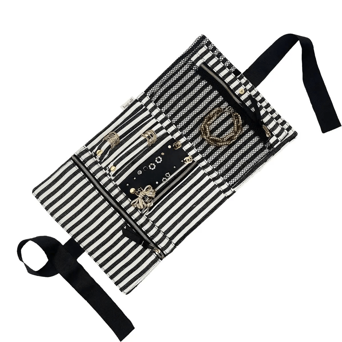 Large Jewelry Roll, Travel Pouch, Pink/Blush - Concordia Style Boutique