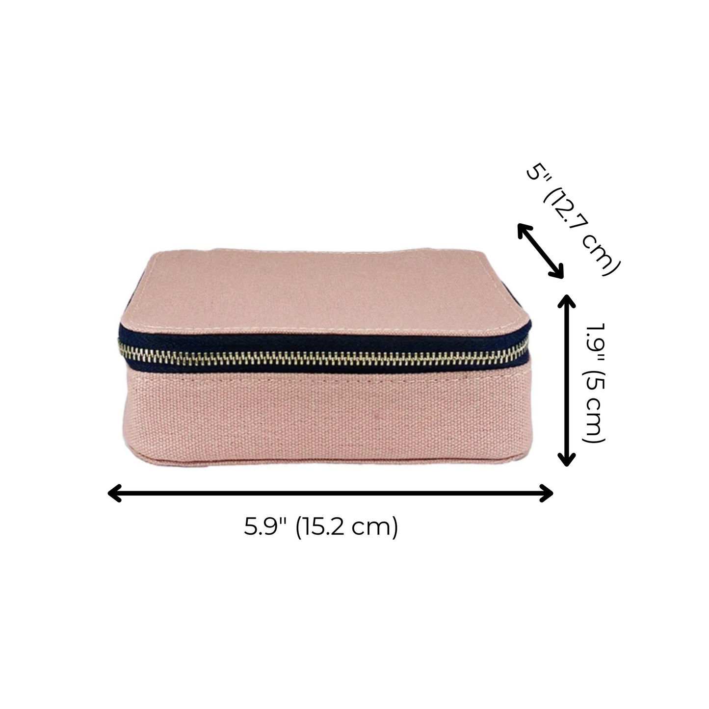 Large Pill Travel Case with Individual Daily Pill Organizer, Pink/Blush - Concordia Style Boutique