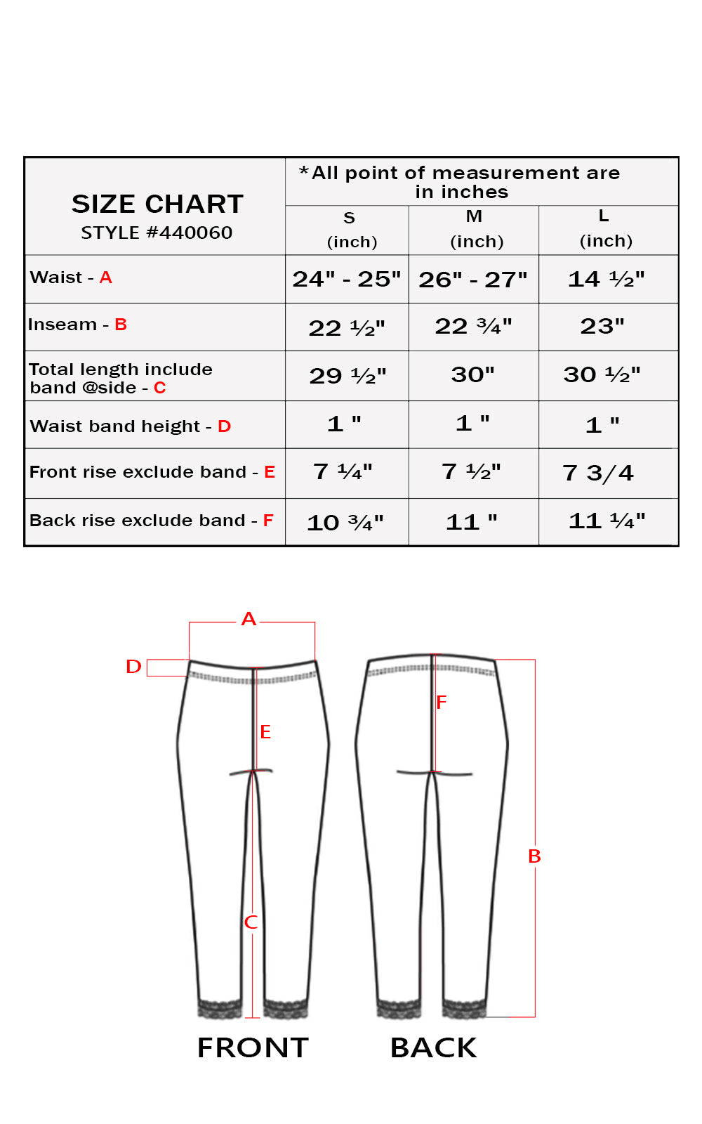 Sakkas Cotton Blend Lace Trim Stretch Capri Leggings - Made in USA - Concordia Style Boutique