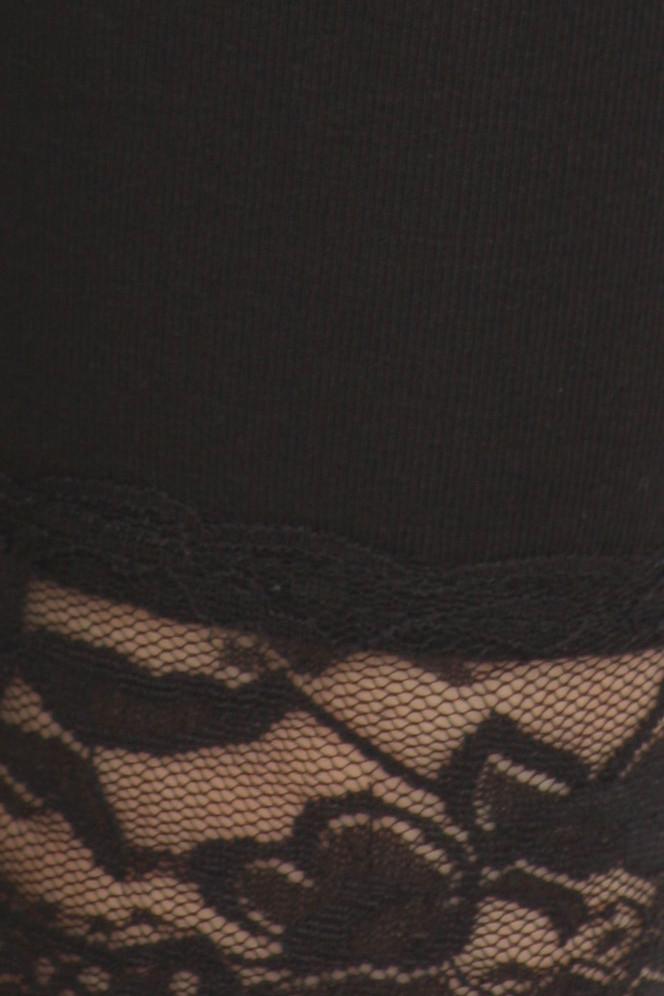 Sakkas Cotton Blend Lace Trim Stretch Capri Leggings - Made in USA - Concordia Style Boutique