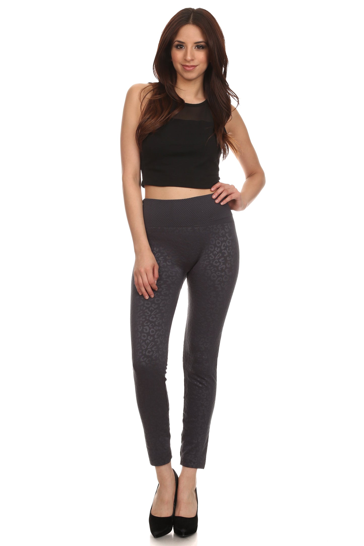 Sakkas Women's Patterned Soft Fleece Lined High Waist Leggings - Concordia Style Boutique