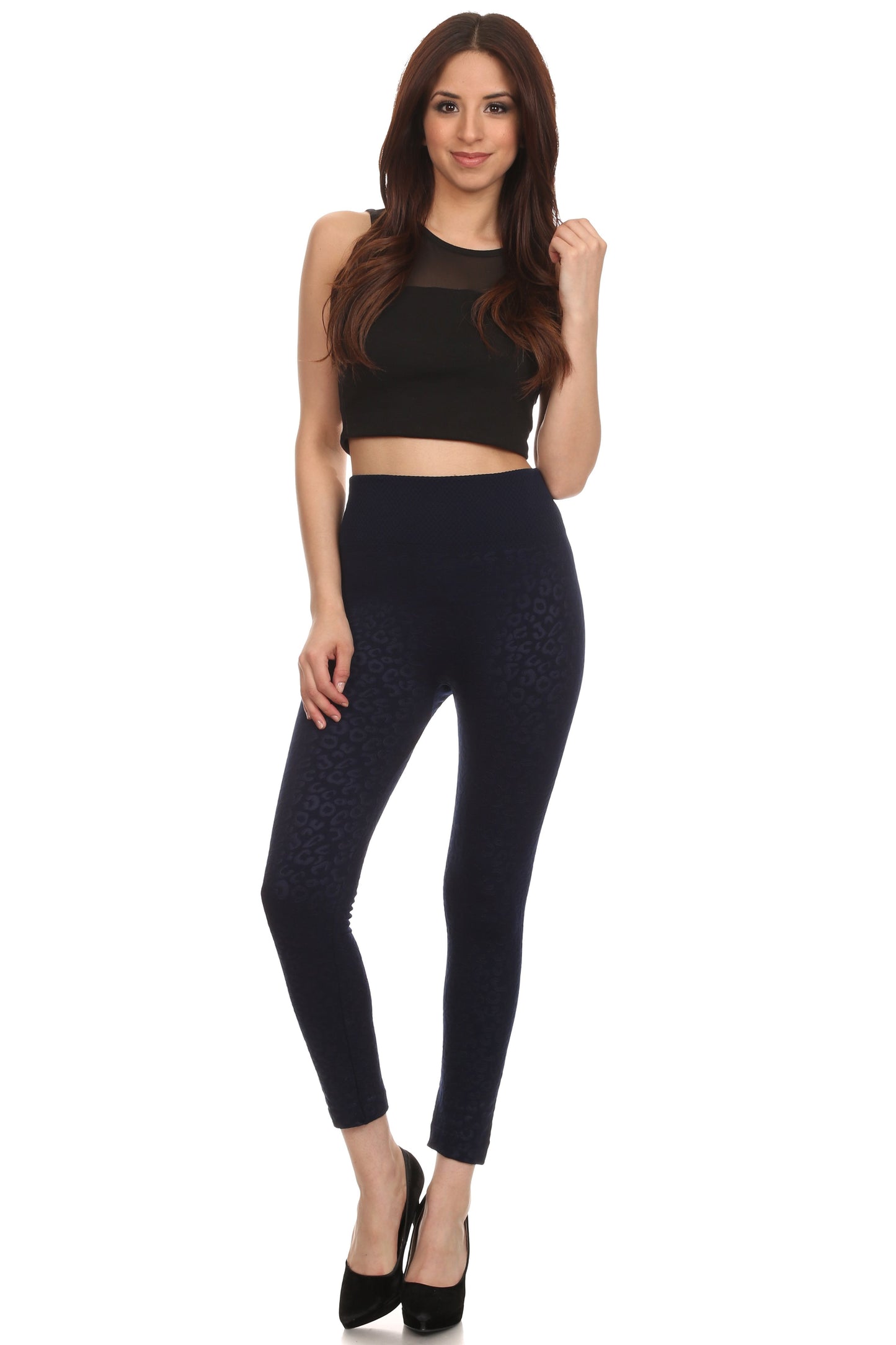 Sakkas Women's Patterned Soft Fleece Lined High Waist Leggings - Concordia Style Boutique