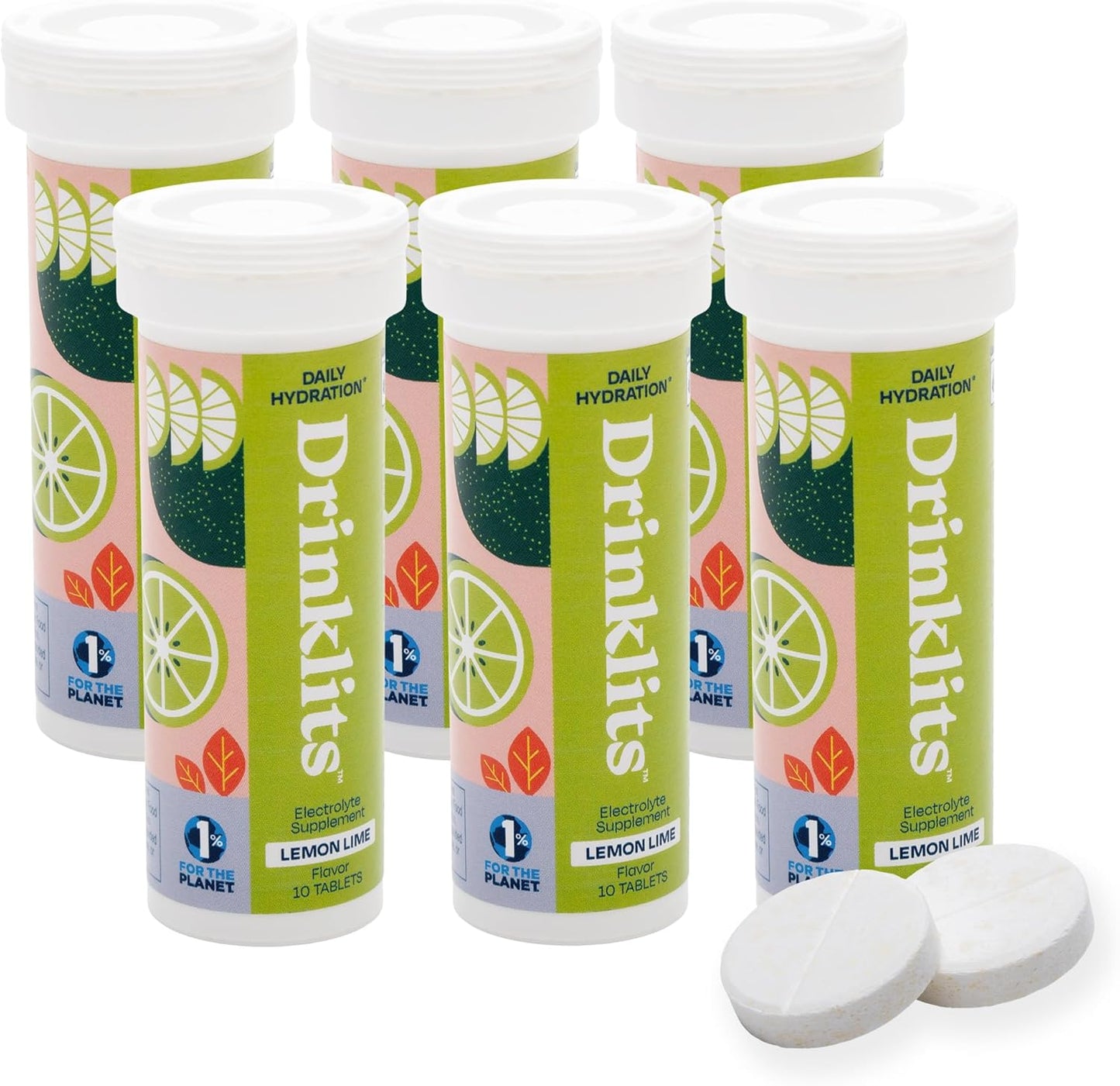 Lemon Lime Fizzy Electrolyte Sports Drink Tablets (6) Tube Bundle - Concordia Style Boutique
