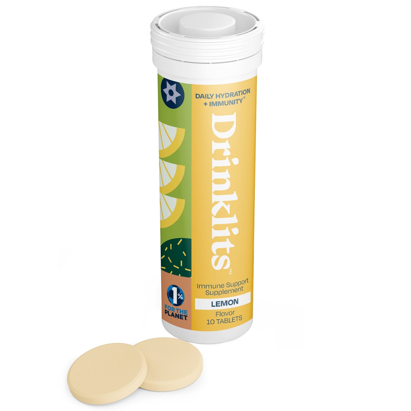 LEMON Immunity Tablets for Daily Immune Support (8 Tubes, 80 Servings) - Concordia Style Boutique