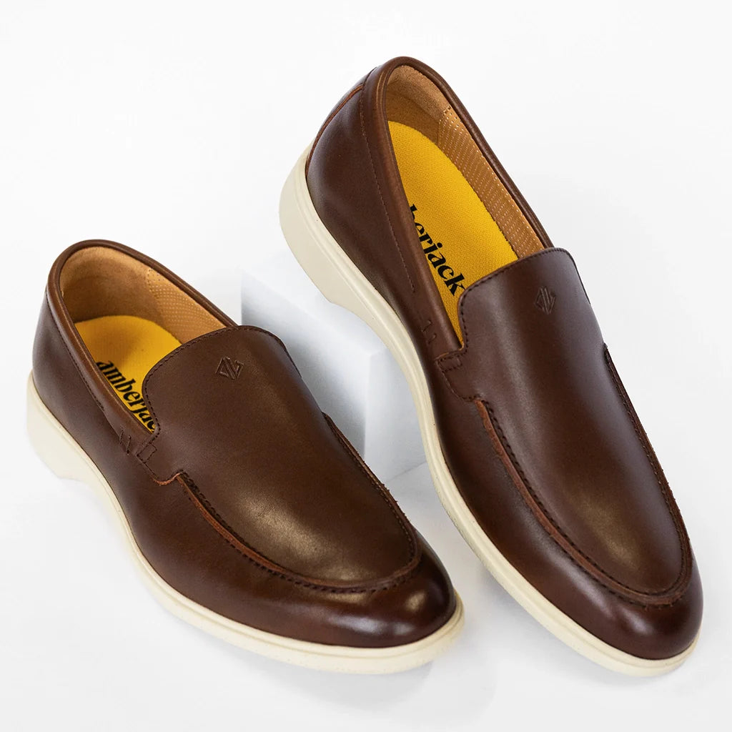 The Loafer (Chestnut & Cream) - Concordia Style Boutique