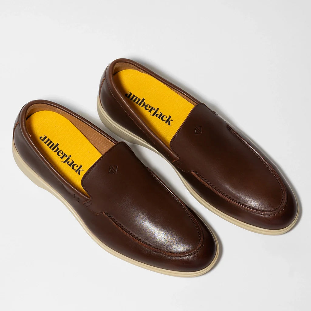 The Loafer (Chestnut & Cream) - Concordia Style Boutique