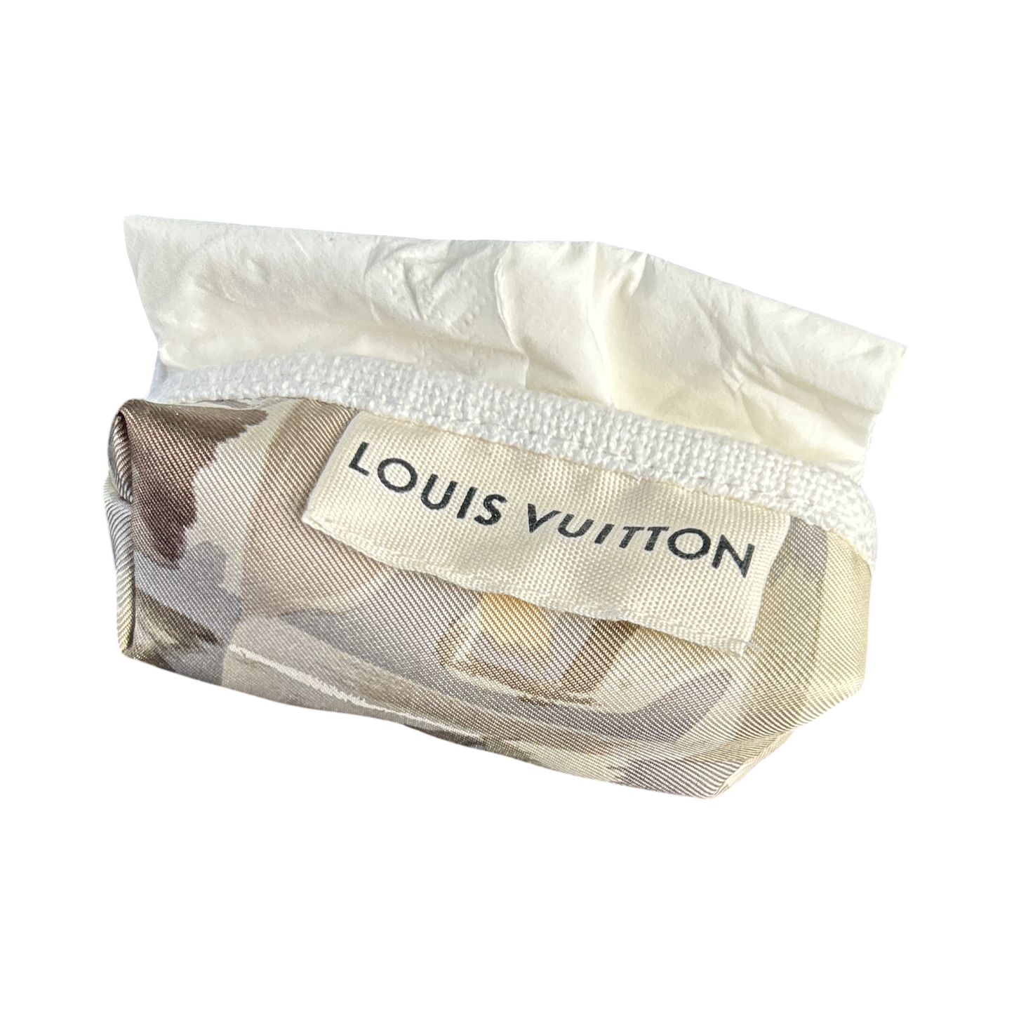 Au Fils du Temps Vintage Scarf Travel Tissue Pouch