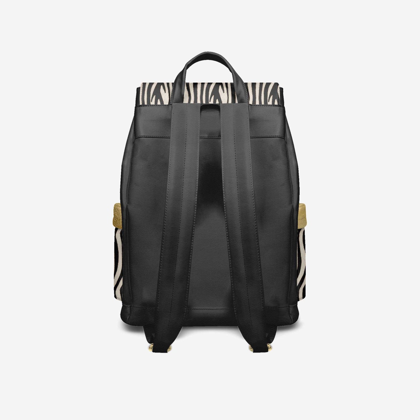 Luxury Vegan Backpack ZEBRA GOLD EDGE – BYMANYC ® New York
