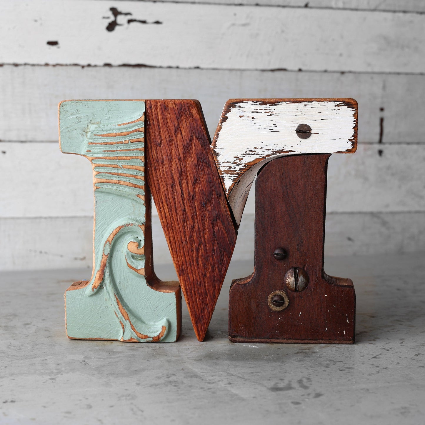 Reclaimed Wooden Letters