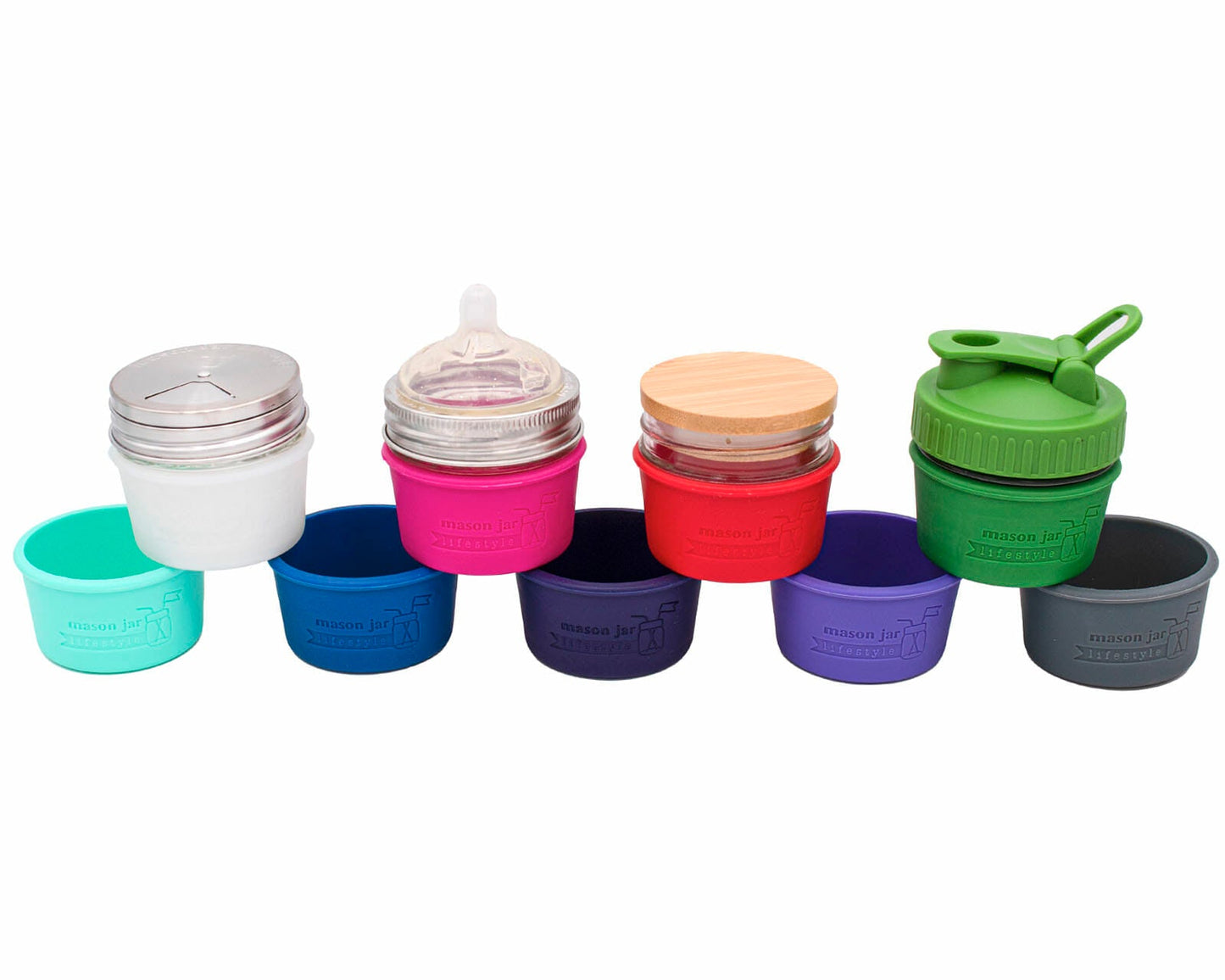 Silicone Sleeve for 4oz Mason Jars - Concordia Style Boutique