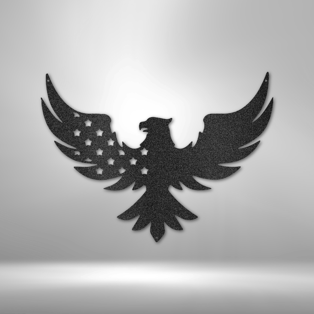 Patriotic Eagle - Steel Sign - Concordia Style Boutique