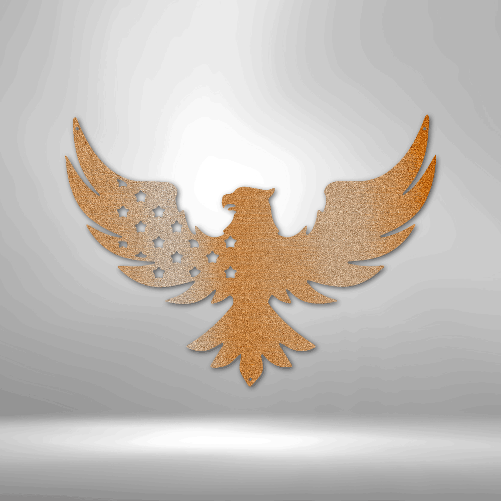 Patriotic Eagle - Steel Sign - Concordia Style Boutique