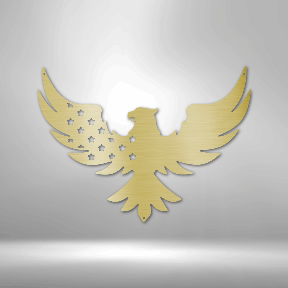 Patriotic Eagle - Steel Sign - Concordia Style Boutique