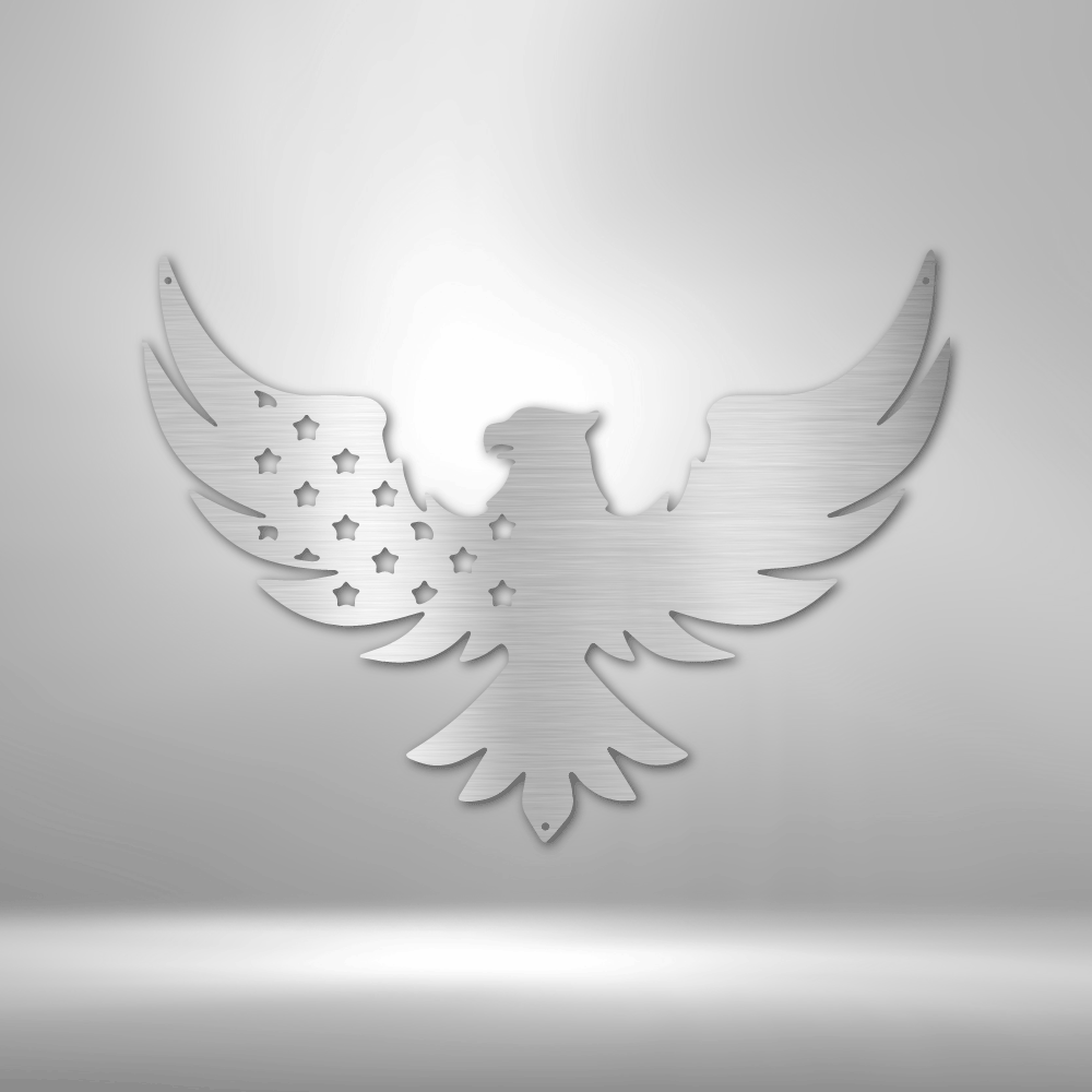 Patriotic Eagle - Steel Sign - Concordia Style Boutique