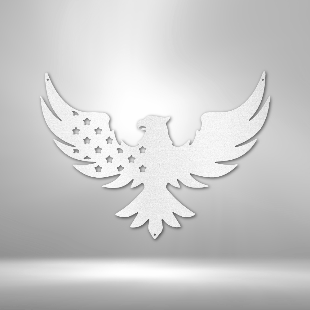 Patriotic Eagle - Steel Sign - Concordia Style Boutique