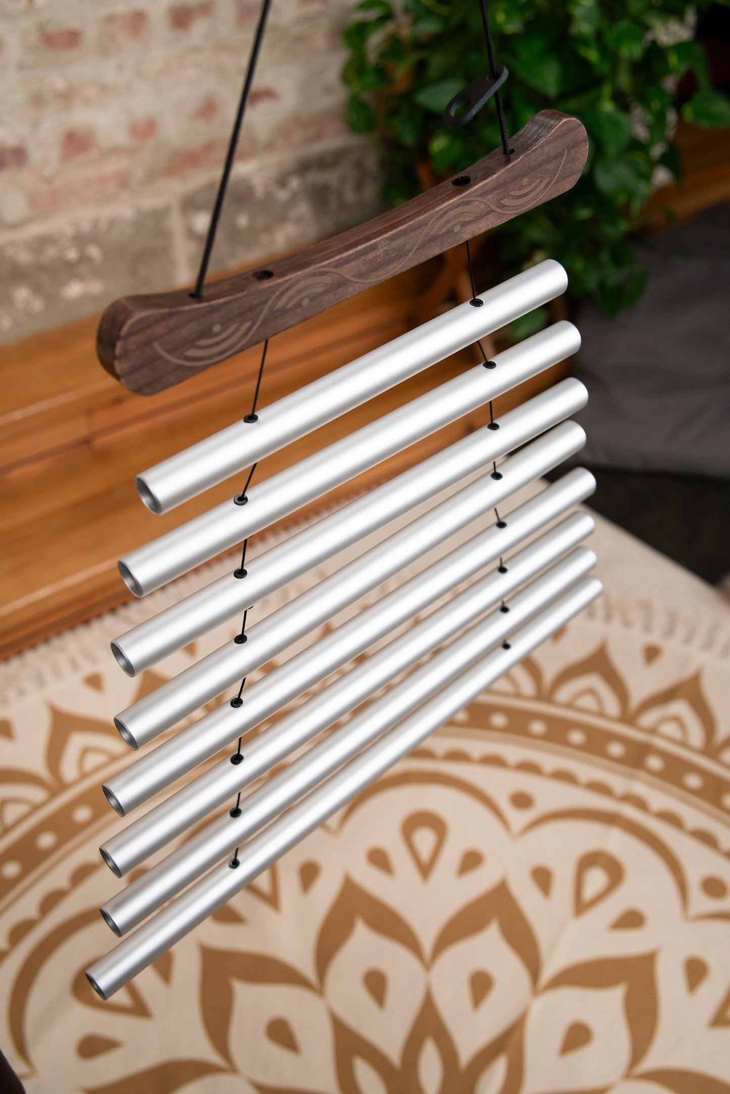 24" Meditation Flow Chime, 432 Hz, 8 Notes, C# Minor, Silver