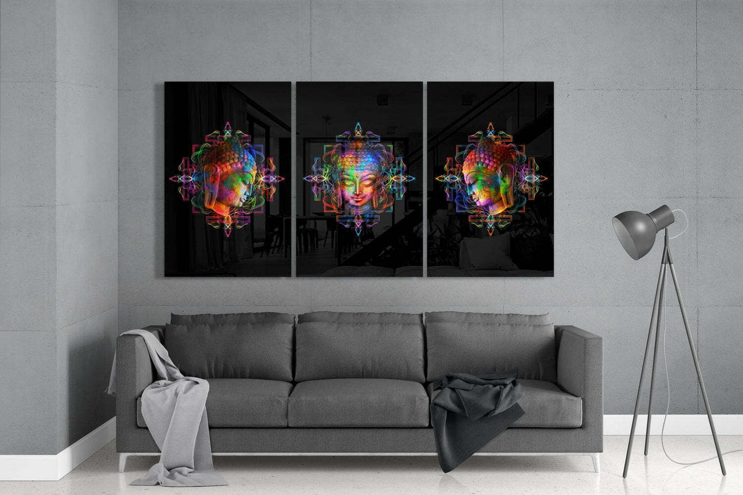 Buddha Mega Glass Wall Art