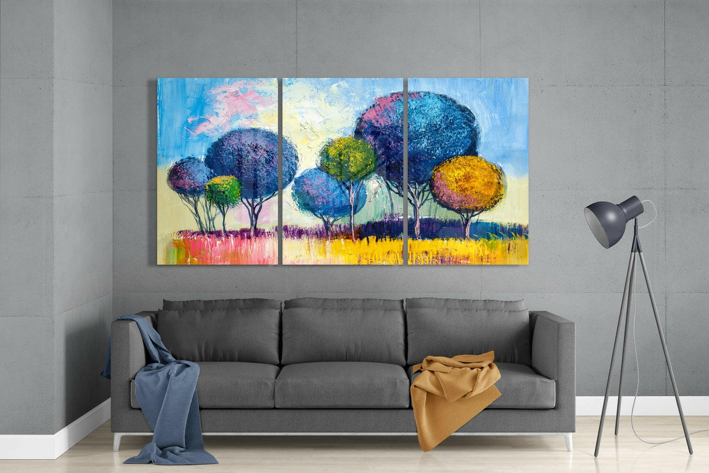 Candy Trees Mega Glass Wall Art