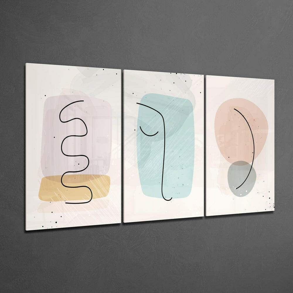 Abstract Shapes 6 Glass Wall Arts