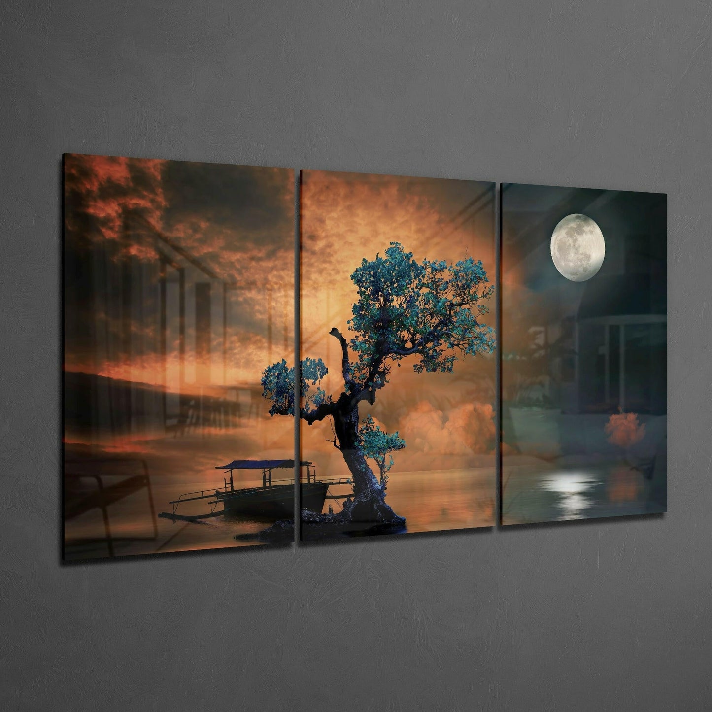 Bonsai Mega Glass Wall Art