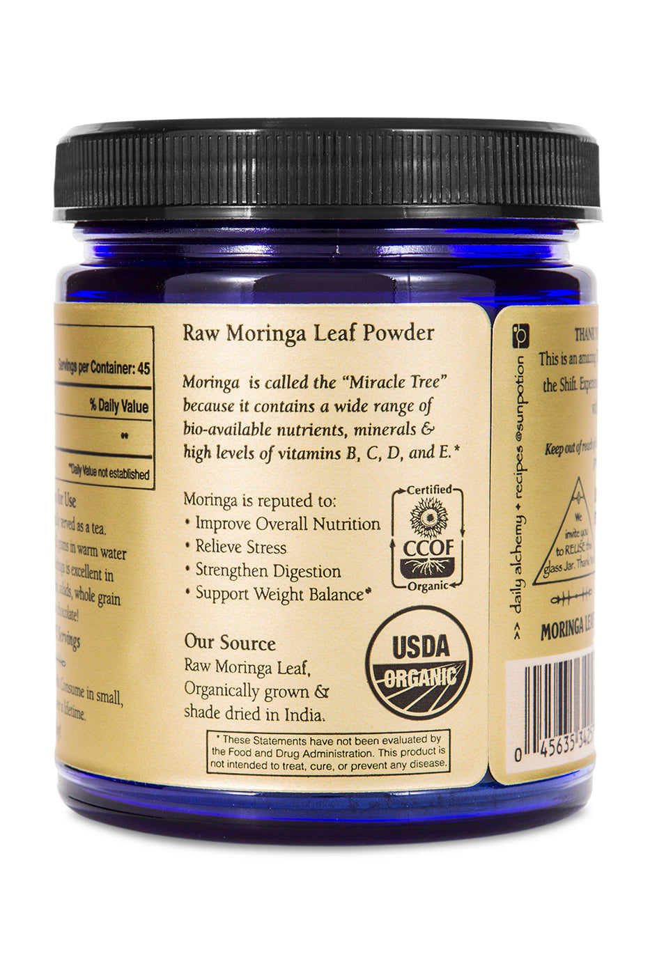 Moringa Leaf Powder (Organic) - Concordia Style Boutique