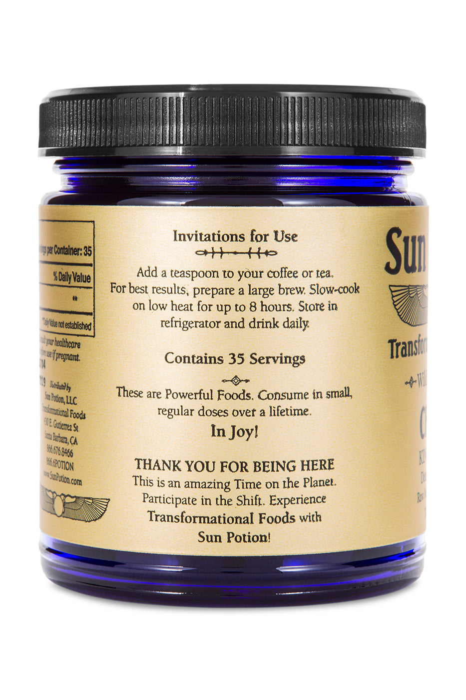 Chaga Mushroom Powder (Wildcrafted) - Concordia Style Boutique
