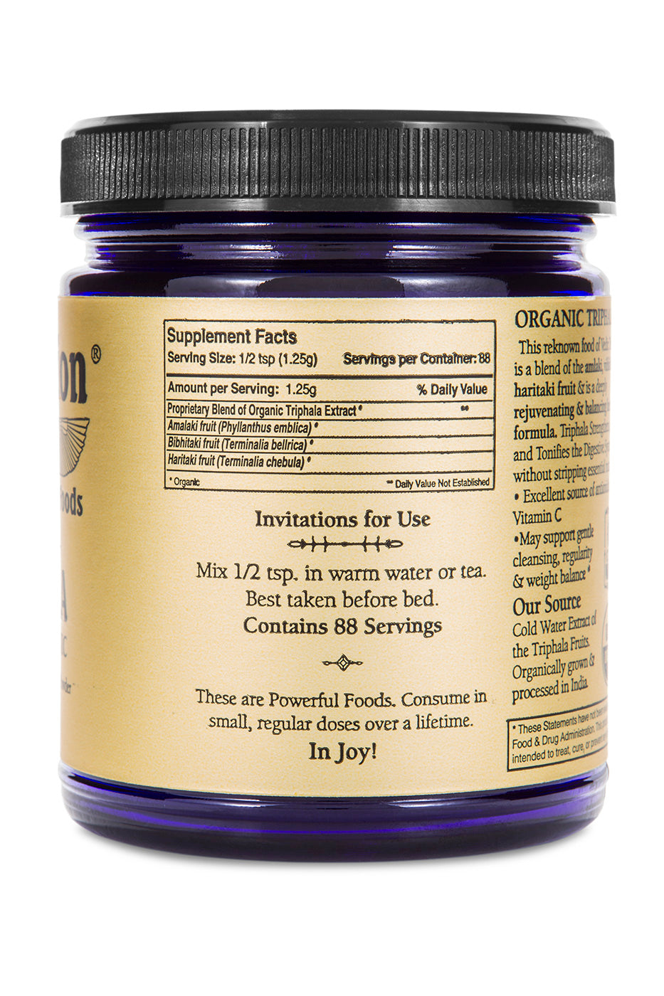 Triphala (Organic Cold Water Extract Powder) - Concordia Style Boutique