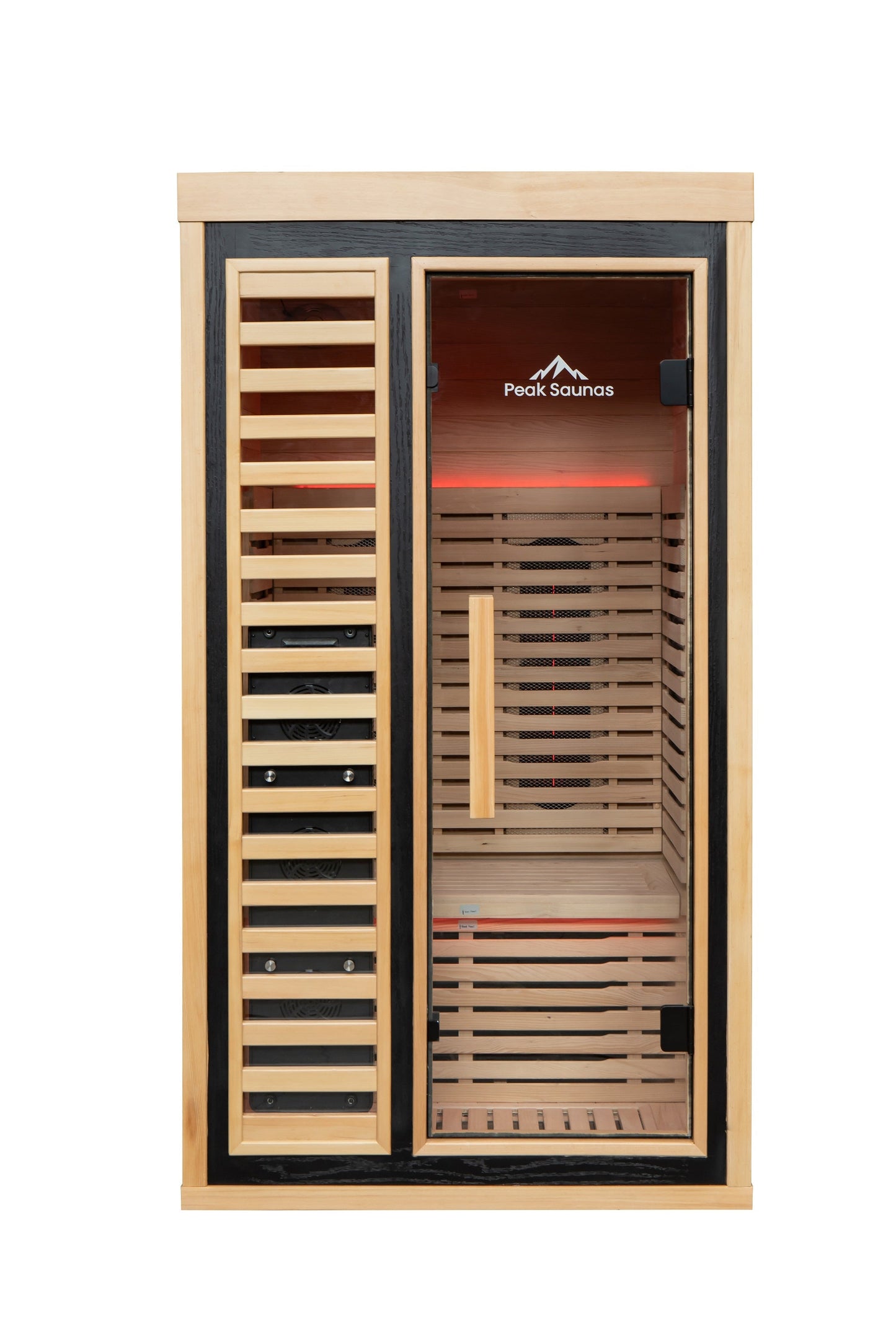 Peak Saunas Shasta 1-Person Full Spectrum Infrared Sauna with XL Medical-Grade Red Light Therapy & Smart WiFi App Control - Concordia Style Boutique