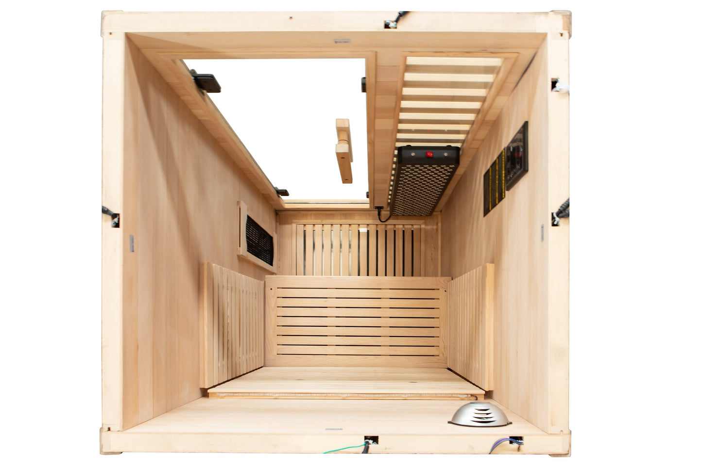 Peak Saunas Shasta 1-Person Full Spectrum Infrared Sauna with XL Medical-Grade Red Light Therapy & Smart WiFi App Control - Concordia Style Boutique