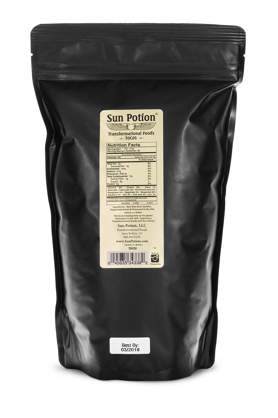 TOCOS (Rice Bran Solubles) 400G - Concordia Style Boutique