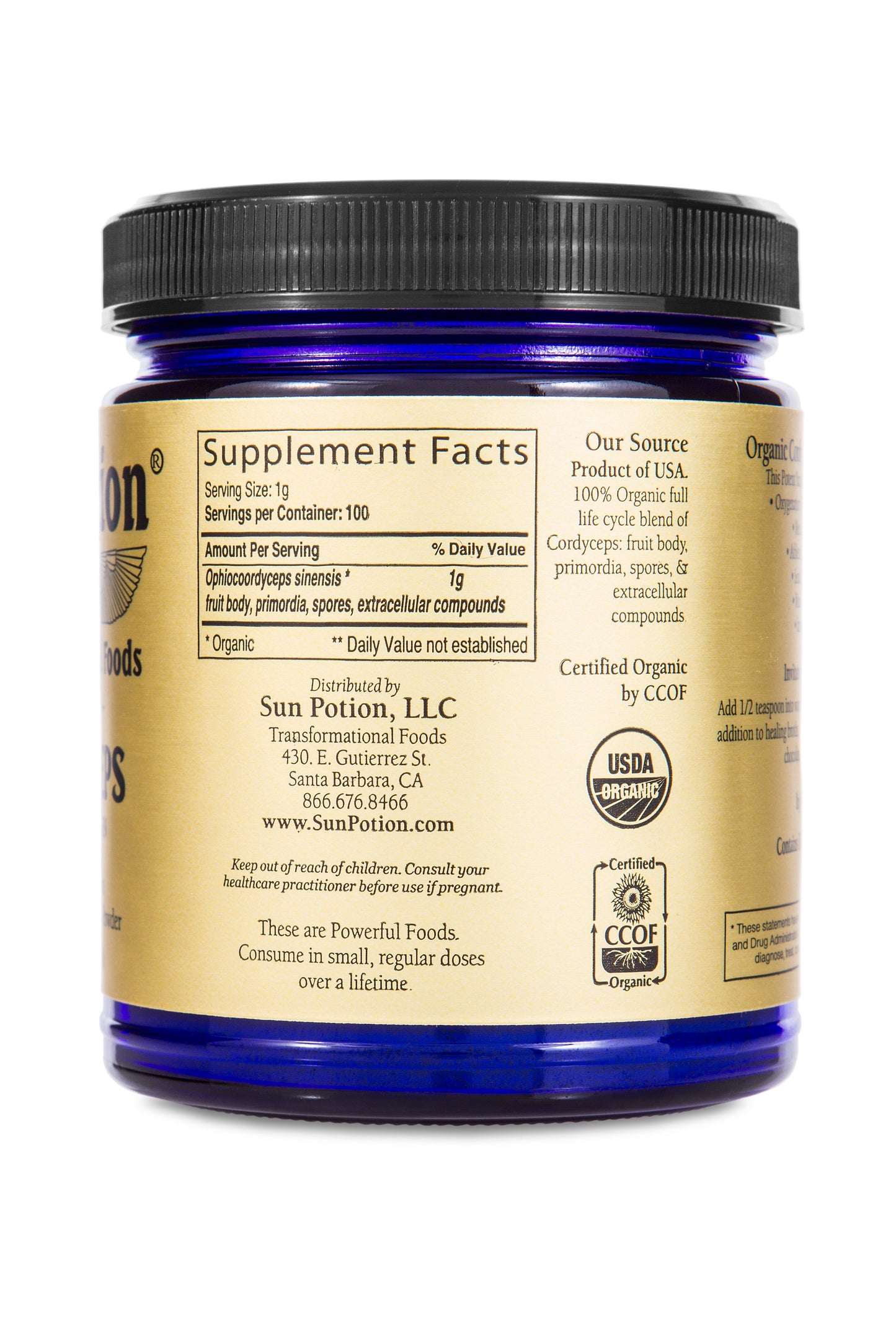 Cordyceps Mushroom Powder (Organic) - Concordia Style Boutique