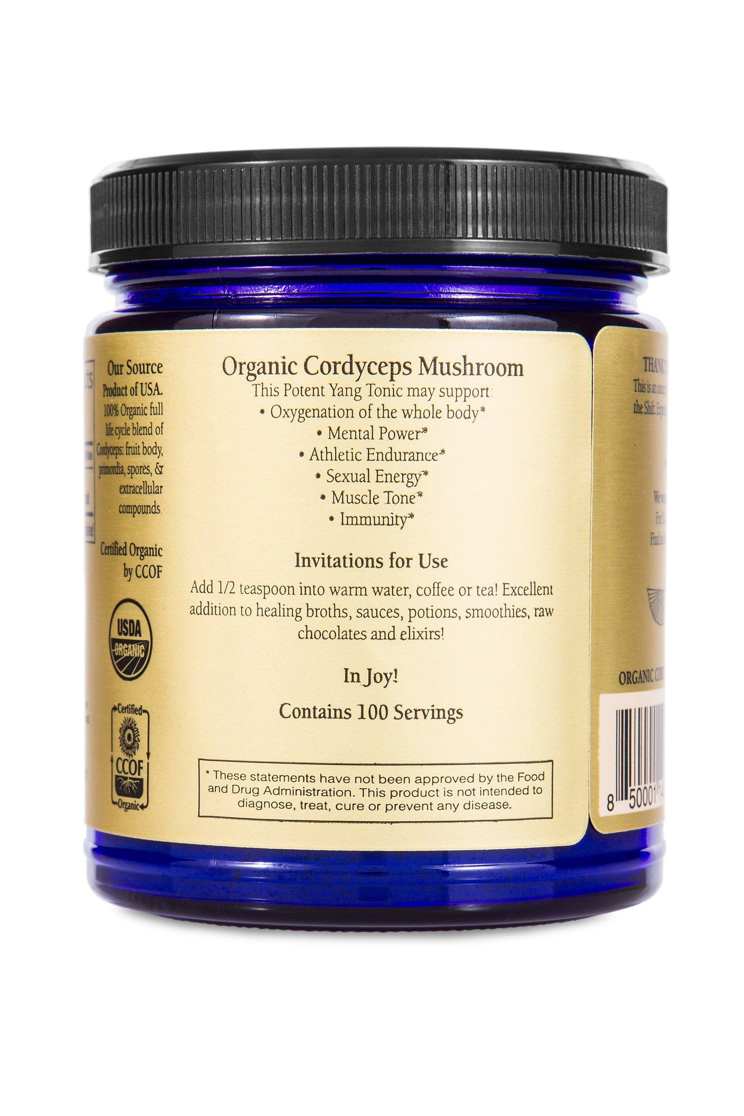 Cordyceps Mushroom Powder (Organic) - Concordia Style Boutique