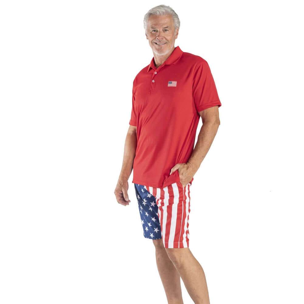 Men's American Flag Golf Shorts - Concordia Style Boutique