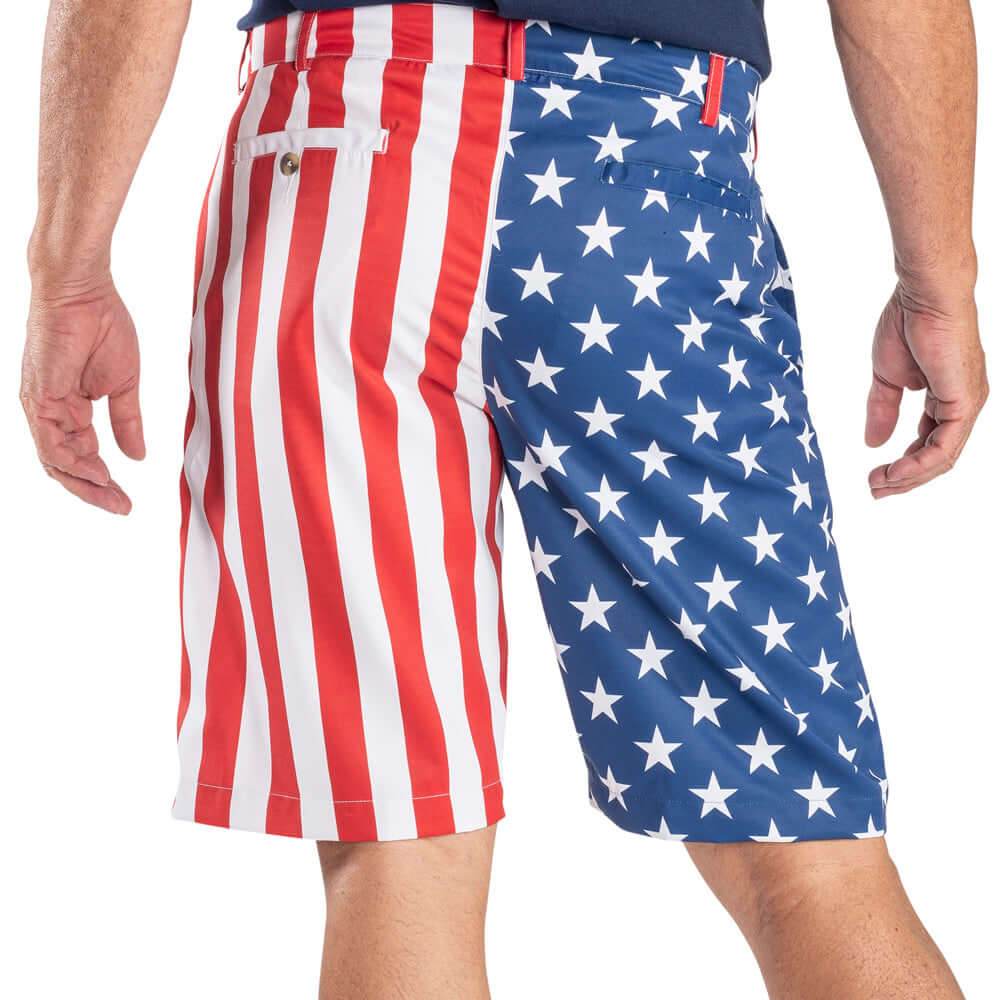 Men's American Flag Golf Shorts - Concordia Style Boutique