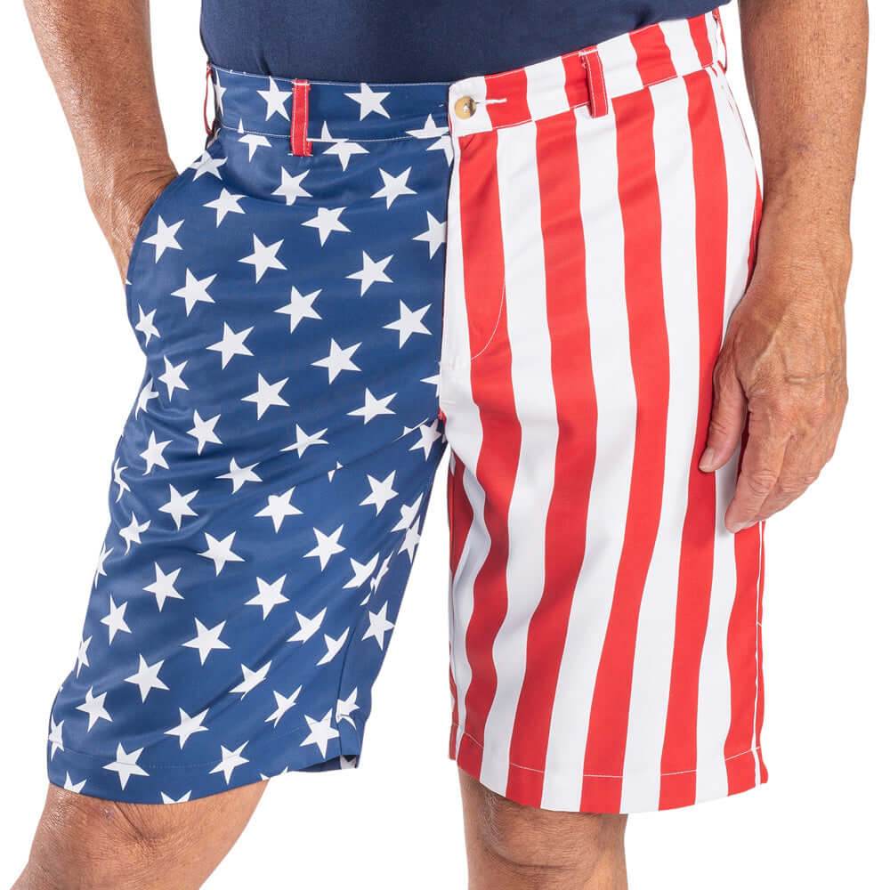 Men's American Flag Golf Shorts - Concordia Style Boutique