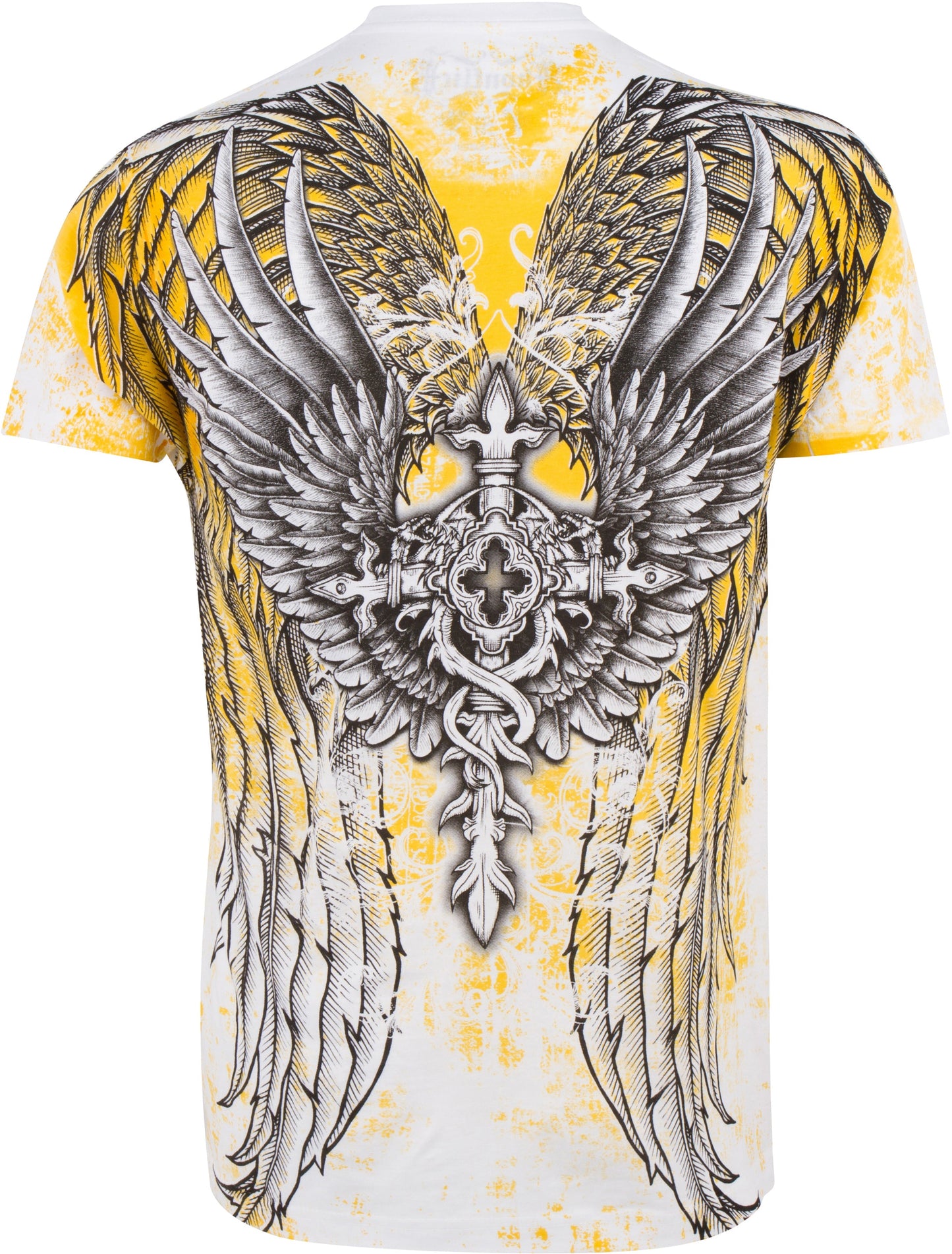 Sakkas Great Guardian Metallic Embossed Mens Fashion T-Shirt - Concordia Style Boutique