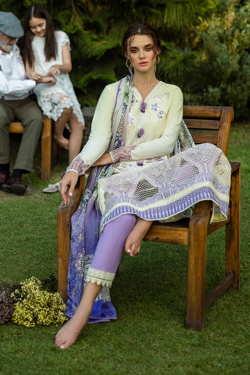 Mushq - Gioia - Three Piece Chikan Embroidered Lawn